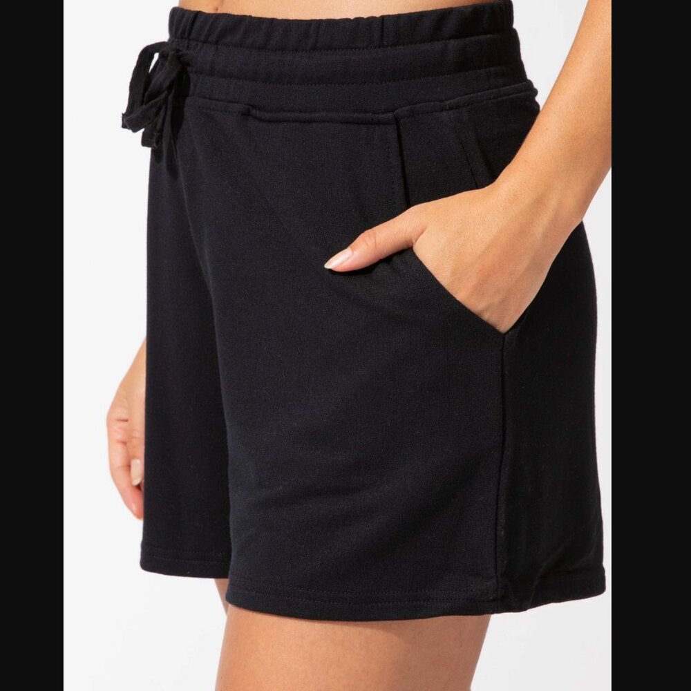 Threads 4 Thought NWT Black Modal Terry Knit Short